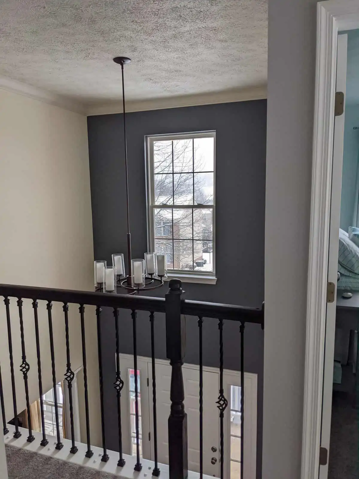 Foyer accent wall