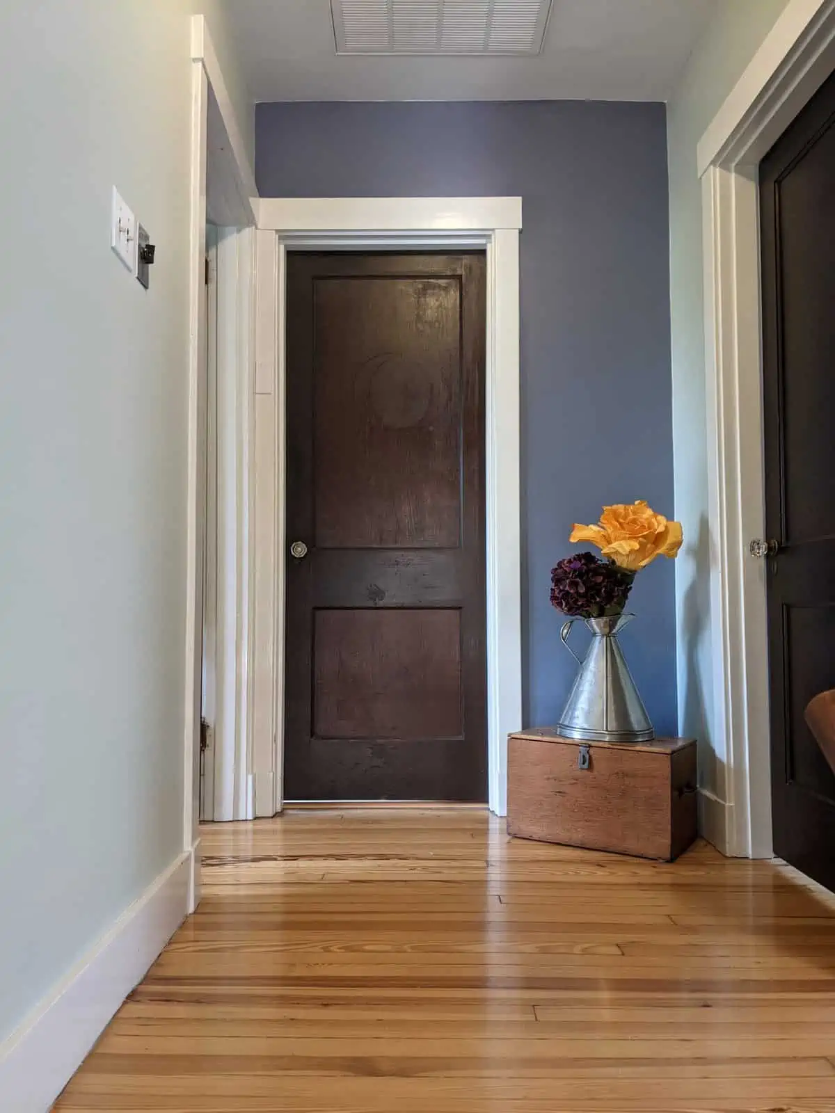 Hallway repaint with accent color