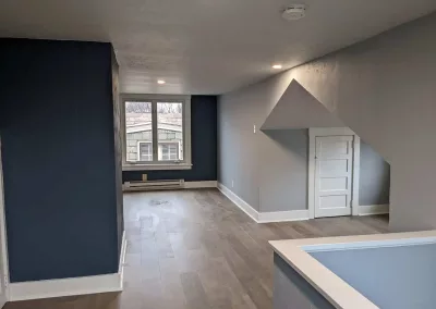 Attic space drywall repair and repaint 2 of 2