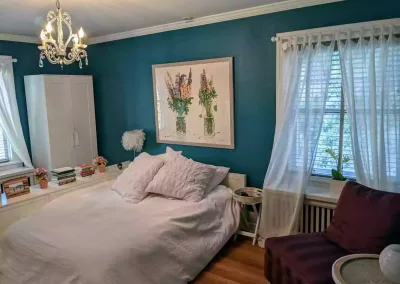 Bedroom repaint done in Benjamin Moore Aura line
